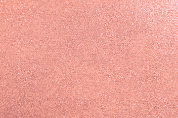 Beautiful pink shiny glitter as background, top view