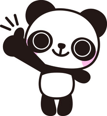 いいねをしているパンダ（Panda giving thumbs up）

