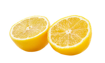 Fresh lemon on transparent png