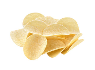 Potato chips on transparent png