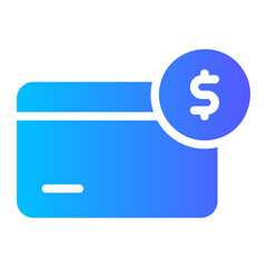debit card gradient icon