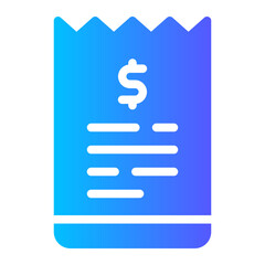 invoice gradient icon