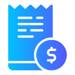 invoice gradient icon