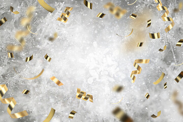 background christmas confetti snow abstract falling