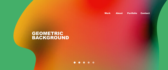 Flowing gradient colors and round elements and circles. Vector illustration for wallpaper, banner, background, leaflet, catalog, cover, flyer