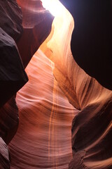 antelope canyon water passage way