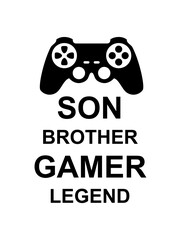 son brother gamer legend 