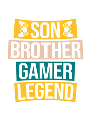 son brother gamer legend  © Style-o-Mat-Design