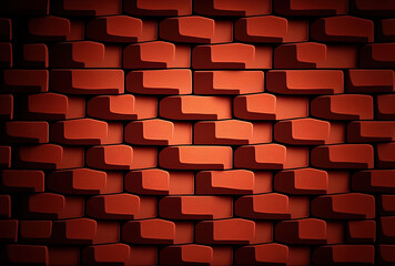 Brick background texture, close up, abstract backdrop, blank template. Generative AI