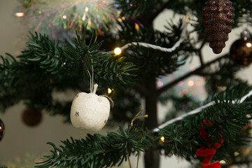 Christmas decoration close up. Selective focus.Christmas concept 