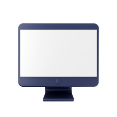 computer monitor 3d render icon illustration