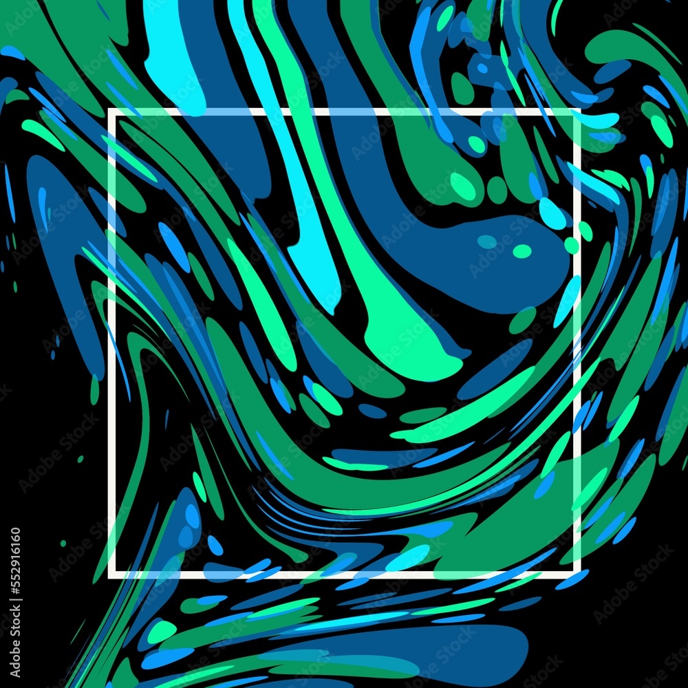 Wall mural frame with abstract background.splash and brightness,haze and color.beautiful background with frame.