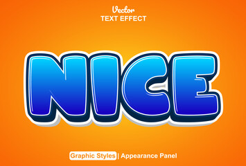 nice text effect with graphic style and editable.