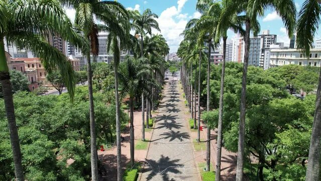 Aerial view of Pra&ccedil;a da Liberdade in Belo Horizonte, Minas Gerais, Brazil