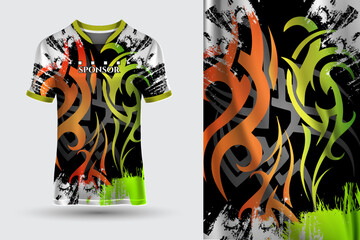 Wonderful and Bizarre T shirt sports abstract jersey suitable for racing, soccer, gaming, motocross, gaming, cycling.