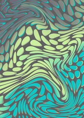 Abstract retro background with patterns and shapes.Beautiful juicy shades and lines.Abstraction and surrealism. Art and Illustration