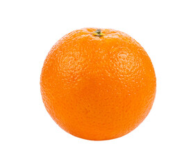 Ripe half of orange citrus fruit isolated on transparent png