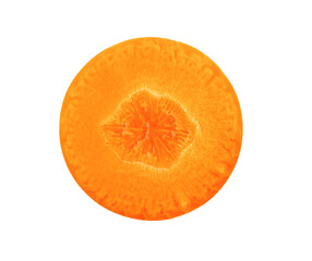 carrot slice  isolated on transparent png