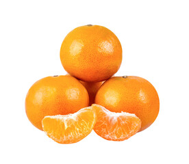 tangerine isolated on transparent png