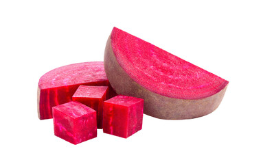 Beetroot slices isolated on transparent png