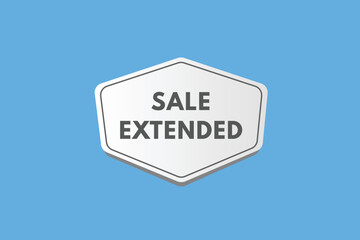 sale extended text Button. sale extended Sign Icon Label Sticker Web Buttons
