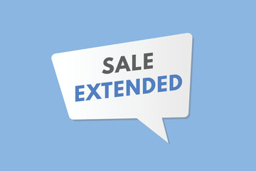 sale extended text Button. sale extended Sign Icon Label Sticker Web Buttons
