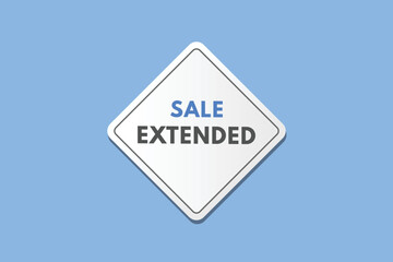 sale extended text Button. sale extended Sign Icon Label Sticker Web Buttons
