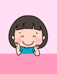 즐거워하는어린이