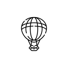 hot air balloon vector icon. transportation icon outline style. perfect use for logo, presentation, website, and more. simple modern icon design line style