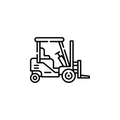 forklift vector icon. transportation icon outline style. perfect use for logo, presentation, website, and more. simple modern icon design line style