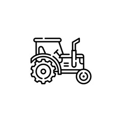 tractor vector icon. transportation icon outline style. perfect use for logo, presentation, website, and more. simple modern icon design line style