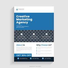 modern and abstract corporate flyer design template