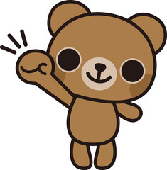 やる気を見せるクマ（Show motivation bear）