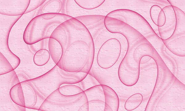 Abstract White And Pink  Paper Cut Background