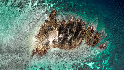 Aerial View of Shark Point on Koh phi Phi Island