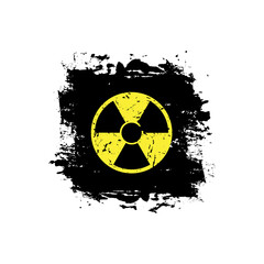 Fototapeta premium radiation warning sign