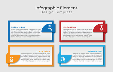 Four Choice Plan Slide Infogrpahic Design Template