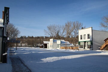 house in the winter