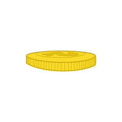 Yellow Dollar Coin