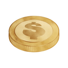 Golden Metallic Coin