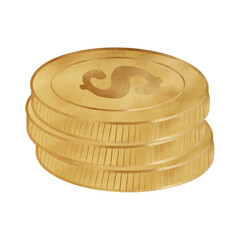 Golden Stack Of Coins