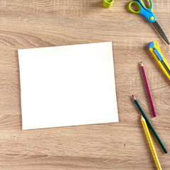 piece of paper on the table