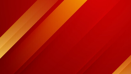 Abstract colourful orange gradient design on red background