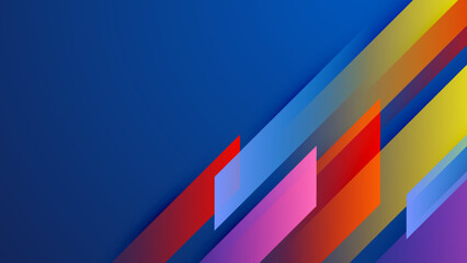 Obraz premium Abstract colourful design on blue background