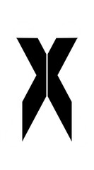 icon x letter futuristic modern design simple. 