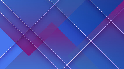 Abstract colourful blue and red line background