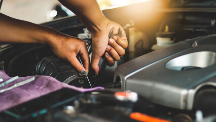 car engine maintenance.