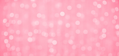 Defocused abstract red lights background. Shade trendy color of the year 2023 - Viva Magenta...