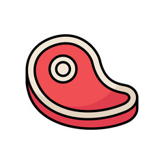meat icon vector design template in white background