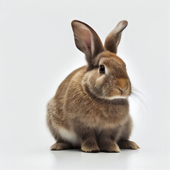 Obraz premium rabbit on white background